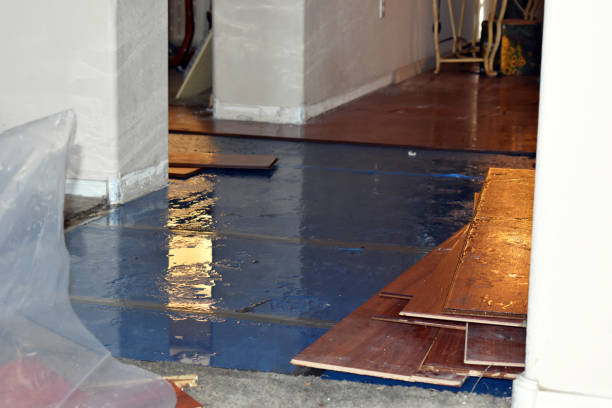 Professional Emergency Water Damage Restoration technician working in Yacolt, WA
